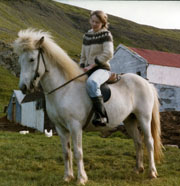 Gunnhildur Ágústsdóttir á Hrímni frá Erpsstöðum 1977